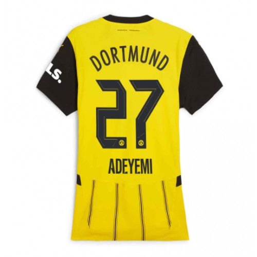 Ženski Nogometni dresi Borussia Dortmund Karim Adeyemi #27 Domači 2024-25 Kratek Rokav